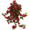 28” Bougainvillea Hanging Bush Artificial Plant (Set Of 2) UV Resistant (Indoor/Outdoor)
