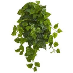 28” Deluxe London Ivy Hanging Bush Artificial Plant (Set Of 3) (Real Touch)