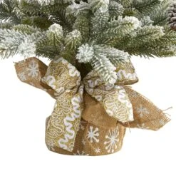 28” Flocked Artificial Christmas Tree With Pine Cones -Artificial Trees Store artificial 28 flocked artificial christmas tree with pine cones nearly natural 233170
