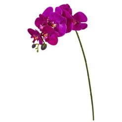28” Orchid Phalaenopsis Artificial Flower Stem (Set Of 6) -Artificial Trees Store artificial 28 orchid phalaenopsis artificial flower stem set of 6 nearly natural purple 239262