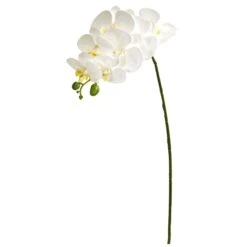 28” Orchid Phalaenopsis Artificial Flower Stem (Set Of 6) -Artificial Trees Store artificial 28 orchid phalaenopsis artificial flower stem set of 6 nearly natural white 552182