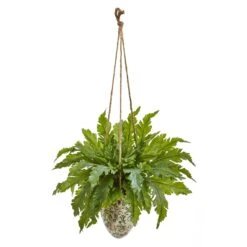 29” Fern Artificial Plant In Hanging Vase