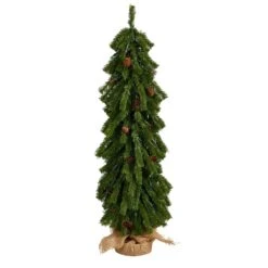 3’ Artificial Christmas Tree With Pinecones And 50 Multicolored Lights Set In A Burlap Base 10 3’ Artificial Christmas Tree With Pinecones And 50 Multicolored Lights Set In A Burlap Base -Artificial Trees Store artificial 3 artificial christmas tree with pinecones and 50 multicolored lights set in a burlap base nearly natural 702891