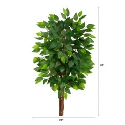 3’ Artificial Double Trunk Ficus Tree (No Pot) -Artificial Trees Store artificial 3 artificial double trunk ficus tree without pot tree nearly natural 608572