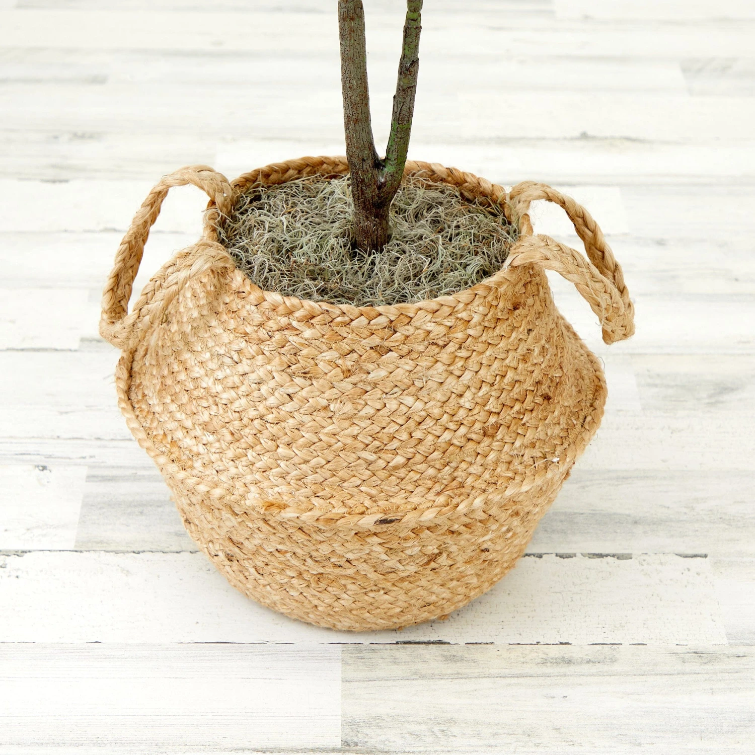 3' Artificial Fiddle Leaf Fig Tree With Handmade Cotton & Jute Woven Basket DIY Kit 15 3' Artificial Fiddle Leaf Fig Tree With Handmade Cotton & Jute Woven Basket DIY Kit - Image 15
