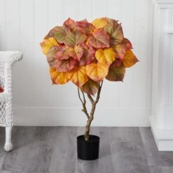 3’ Autumn Umbrella Ficus Tree -Artificial Trees Store artificial 3 autumn umbrella ficus tree nearly natural 846520