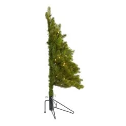3' Cambridge Spruce Flat Back Artificial Christmas Tree With 50 Warm White (Multifunction) LED Lights And 113 Bendable Branches -Artificial Trees Store artificial 3 cambridge spruce flat back artificial christmas tree with 50 warm white multifunction led light nearly natural 422834