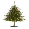 3’ Colorado Mountain Pine Artificial Christmas Tree With 50 Lights. 171 Branches And Pine Cones