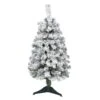 3' Flocked Rock Springs Spruce Artificial Christmas Tree