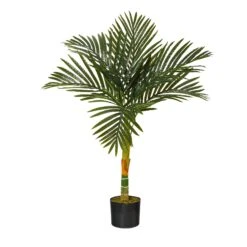 3’ Single Stalk Golden Cane Artificial Palm Tree