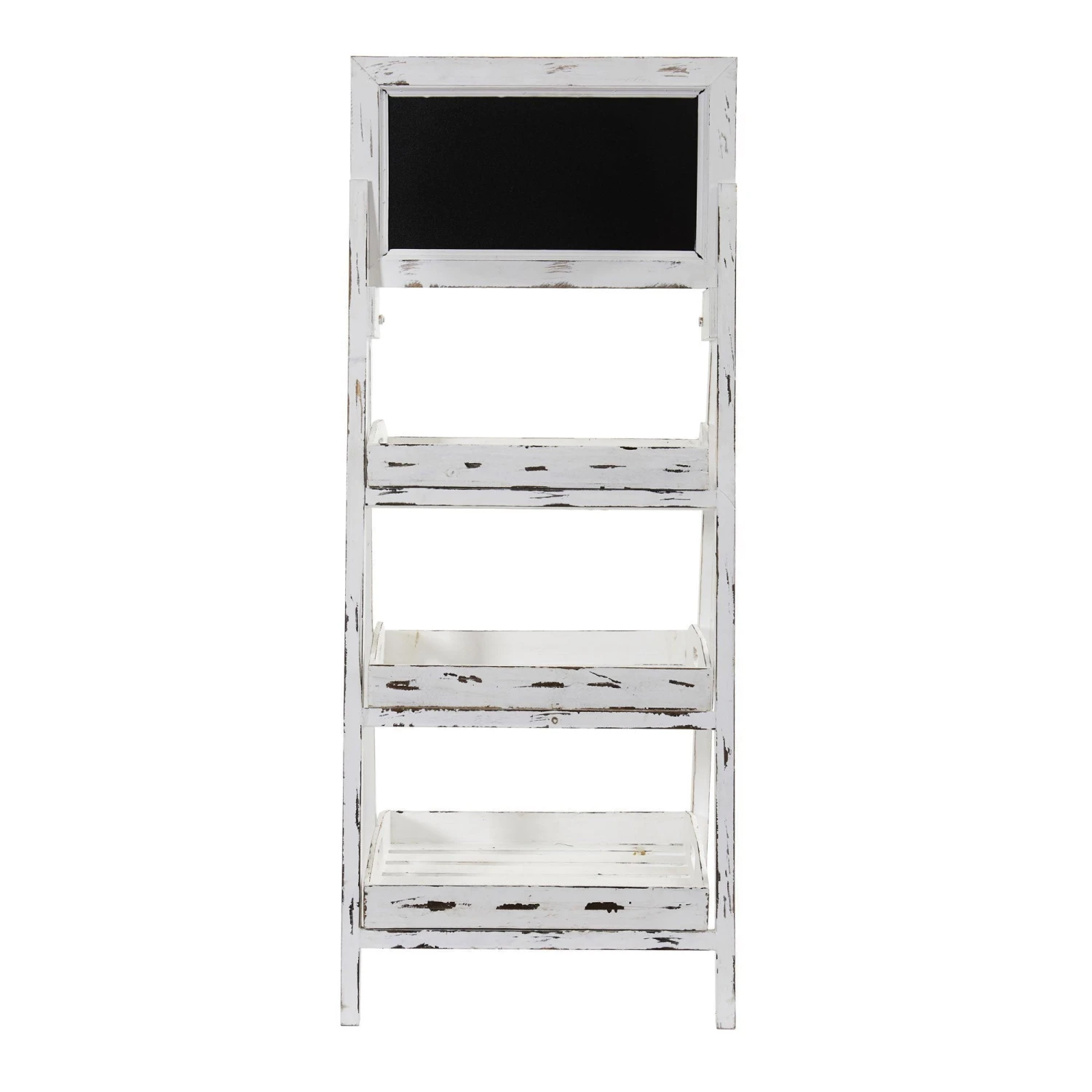 3’ White Washed Farmhouse Stand With Chalkboard 3 3’ White Washed Farmhouse Stand With Chalkboard - Image 3