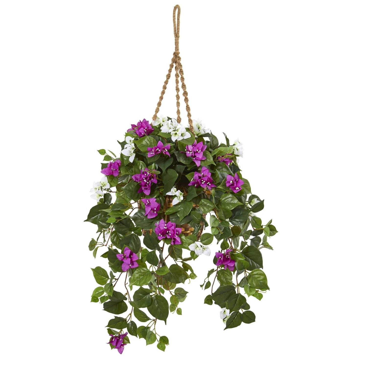 30” Mixed Bougainvillea Artificial Plant Hanging Basket 1 30” Mixed Bougainvillea Artificial Plant Hanging Basket