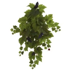 31” Grape Hanging Leaf Artificial Plant (Set Of 2)