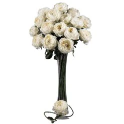 31" Large Rose Stem (Set Of 12)" -Artificial Trees Store artificial 31 large rose stem set of 12 nearly natural 854456