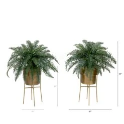 34” Artificial River Fern Plant In Metal Planter With Stand DIY KIT - Set Of 2 6 34” Artificial River Fern Plant In Metal Planter With Stand DIY KIT - Set Of 2 -Artificial Trees Store artificial 34 artificial river fern plant in metal planter with stand diy kit set of 2 plant in planter nearly natural 825658