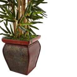 3.5’ Bamboo Tree In Wooden Decorative Planter 5 3.5’ Bamboo Tree In Wooden Decorative Planter -Artificial Trees Store artificial 35 bamboo tree in wooden decorative planter nearly natural 507402