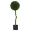 3.5’ Boxwood Artificial Topiary Tree UV Resistant (Indoor/Outdoor)