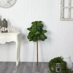 3.5' Fiddle Leaf Artificial Tree (No Pot) -Artificial Trees Store artificial 35 fiddle leaf artificial tree no pot nearly natural 618402