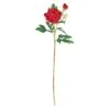 38.5" Peony W/Leaves Stem (Set Of 12)"
