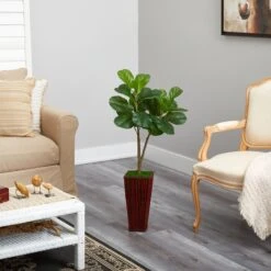 39” Fiddle Leaf Fig Artificial Tree In Bamboo Planter 7 39” Fiddle Leaf Fig Artificial Tree In Bamboo Planter -Artificial Trees Store artificial 39 fiddle leaf fig artificial tree in bamboo planter nearly natural 502877