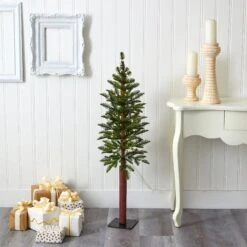 4’ Alaskan Alpine Artificial Christmas Tree With 50 Clear Microdot (Multifunction) LED Lights And 56 Bendable Branches -Artificial Trees Store artificial 4 alaskan alpine artificial christmas tree with 50 clear microdot multifunction led lights and 56 bendable branches nearly natural 624794