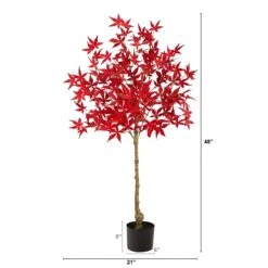 4’ Autumn Maple Artificial Fall Tree 6 4’ Autumn Maple Artificial Fall Tree -Artificial Trees Store artificial 4 autumn maple artificial fall tree nearly natural 331333