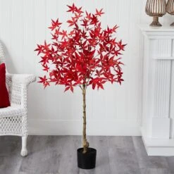 4’ Autumn Maple Artificial Fall Tree 7 4’ Autumn Maple Artificial Fall Tree -Artificial Trees Store artificial 4 autumn maple artificial fall tree nearly natural 697176