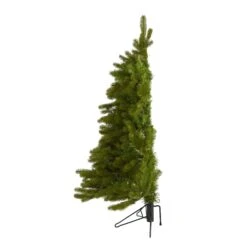 4' Cambridge Spruce Flat Back Artificial Christmas Tree With 100 Warm White (Multifunction) LED Lights And 221 Bendable Branches 12 4' Cambridge Spruce Flat Back Artificial Christmas Tree With 100 Warm White (Multifunction) LED Lights And 221 Bendable Branches -Artificial Trees Store artificial 4 cambridge spruce flat back artificial christmas tree with 100 warm white multifunction led ligh nearly natural 663553