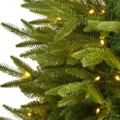 4’ Colorado Mountain Fir “Natural Look” Artificial Christmas Tree With 150 Clear LED Lights -Artificial Trees Store artificial 4 colorado mountain fir natural look artificial christmas tree with 150 clear led lights nearly natural 739401