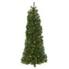 4' Flat Back Wall Hanging Artificial Christmas Tree With 50 Clear LED Lights