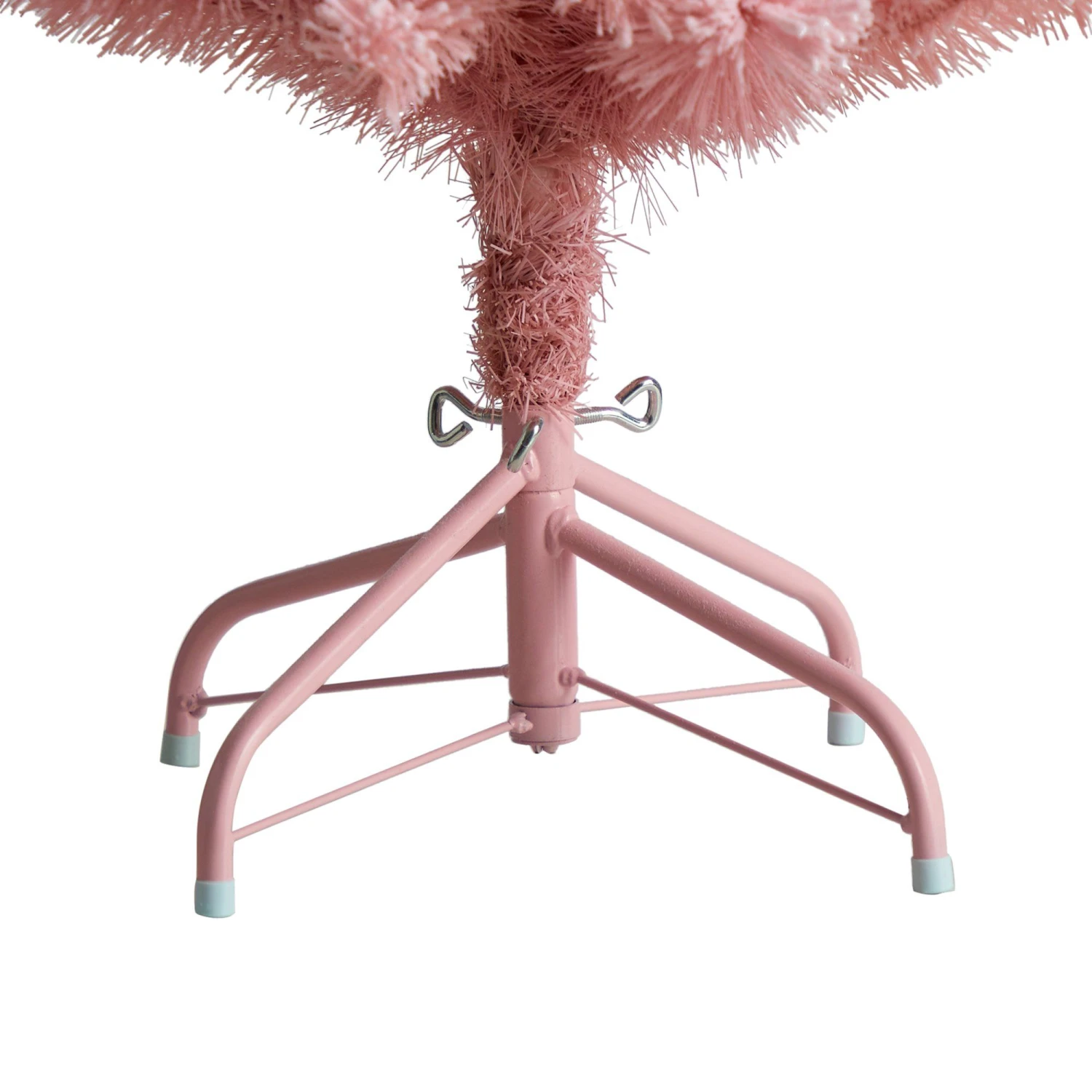 4’ Holiday Frosted Pink Cashmere Christmas Tree With 30 Jumbo Multicolored Globe LED Lights 6 4’ Holiday Frosted Pink Cashmere Christmas Tree With 30 Jumbo Multicolored Globe LED Lights - Image 6