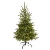 4’ North Carolina Spruce Artificial Christmas Tree With 100 Clear Lights And 207 Bendable Branches