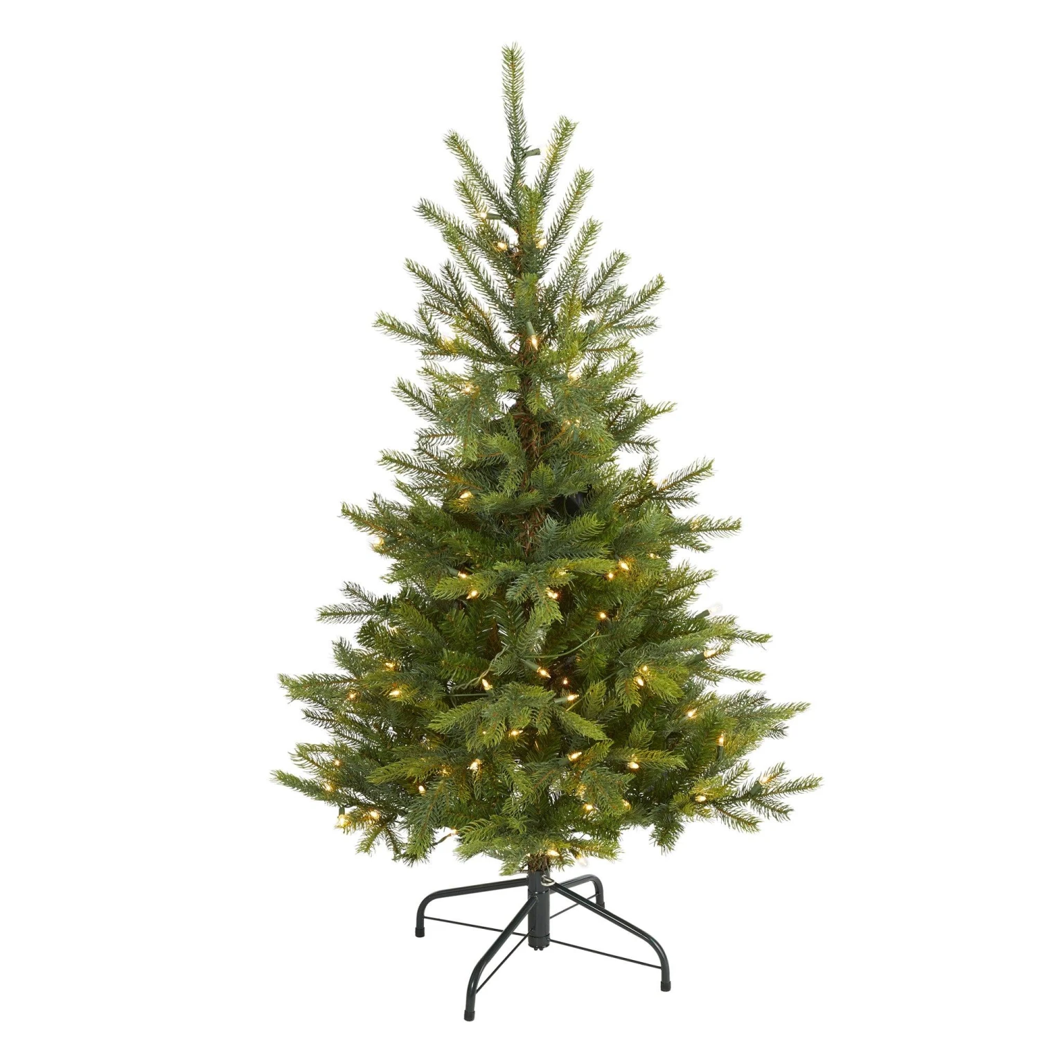 4’ North Carolina Spruce Artificial Christmas Tree With 100 Clear Lights And 207 Bendable Branches 1 4’ North Carolina Spruce Artificial Christmas Tree With 100 Clear Lights And 207 Bendable Branches