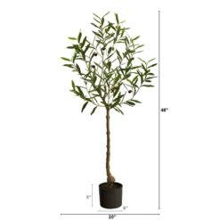 4’ Olive Artificial Tree 7 4’ Olive Artificial Tree -Artificial Trees Store artificial 4 olive artificial tree nearly natural 637398