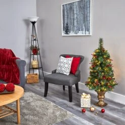 4’ Pine, Pinecone And Berries Artificial Christmas Tree With 100 Clear LED Lights In Decorative Urn 13 4’ Pine, Pinecone And Berries Artificial Christmas Tree With 100 Clear LED Lights In Decorative Urn -Artificial Trees Store artificial 4 pine pinecone and berries artificial christmas tree with 100 clear led lights in decorative urn nearly natural 682962