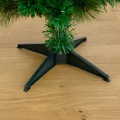 4' Pre-Lit Fiber Optic Artificial Christmas Tree With Mixed Tips And 37 LED Warm White Lights -Artificial Trees Store artificial 4 pre lit fiber optic artificial christmas tree with mixed tips and 37 led warm white lights nearly natural 882661