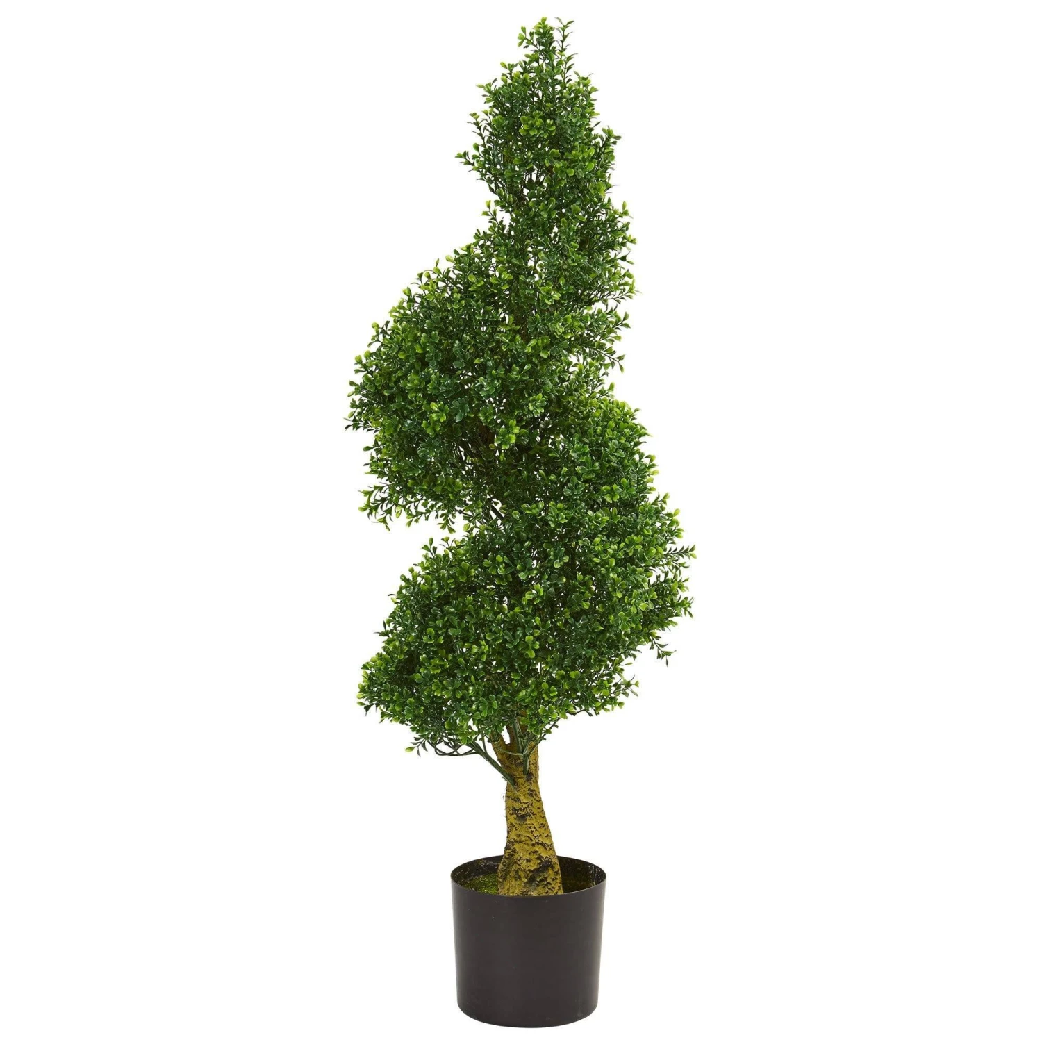 4' Spiral Boxwood Artificial Tree UV Resistant (Indoor/Outdoor) 1 4' Spiral Boxwood Artificial Tree UV Resistant (Indoor/Outdoor)