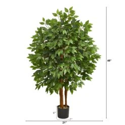 4’ Super Deluxe Artificial Ficus Tree -Artificial Trees Store artificial 4 super deluxe artificial ficus tree nearly natural 170202