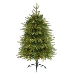 4’ Vancouver Fir “Natural Look” Artificial Christmas Tree With 250 Clear LED Lights And 814 Bendable Branches