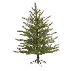 4’ Vancouver Mountain Pine Artificial Christmas Tree With 100 Clear Lights And 374 Bendable Branches