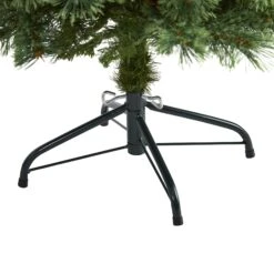 4’ White Mountain Pine Artificial Christmas Tree With 100 Clear LED Lights And Pine Cones -Artificial Trees Store artificial 4 white mountain pine artificial christmas tree with 100 clear led lights and pine cones nearly natural 566154