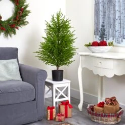 40” Norfolk Island Pine “Natural Look” Artificial Christmas Tree -Artificial Trees Store artificial 40 norfolk island pine natural look artificial tree nearly natural 915448
