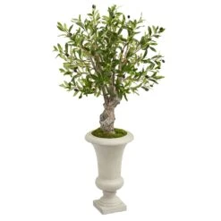 40” Olive Artificial Tree In Urn