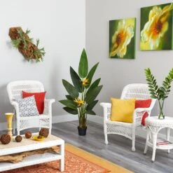 4.5’ Bird Of Paradise Artificial Plant (Real Touch) -Artificial Trees Store artificial 45 bird of paradise artificial plant real touch nearly natural 530498