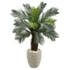 4.5’ Cycas Artificial Tree In Oval Planter (Indoor/Outdoor)