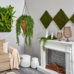 45” Gleditsia Artificial Plant In Hanging Cone Basket UV Resistant (Indoor/Outdoor) -Artificial Trees Store artificial 45 gleditsia artificial plant in hanging cone basket uv resistant indooroutdoor nearly natural 318075