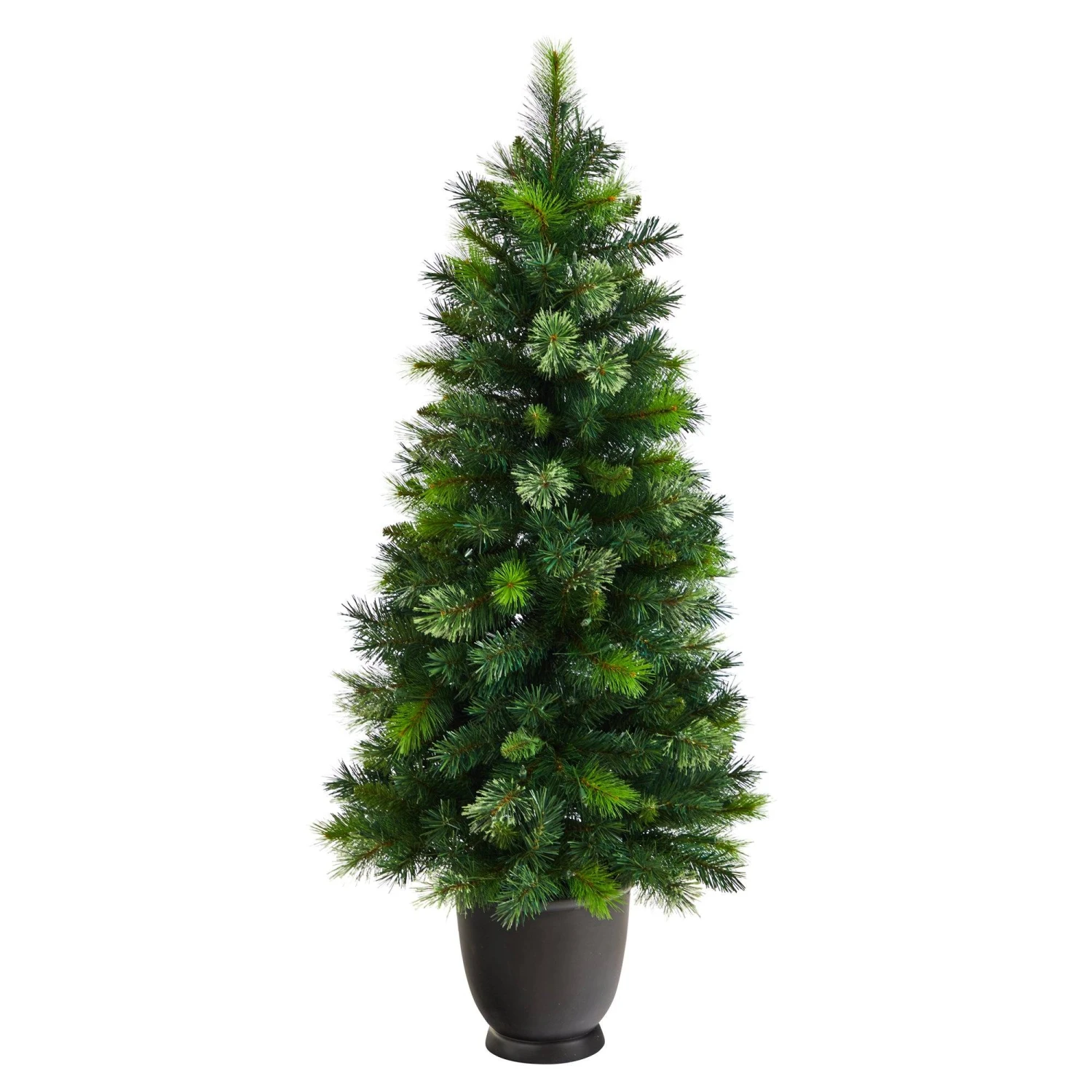 4.5’ Oregon Pine Christmas Tree In Decorative Planter 3 4.5’ Oregon Pine Christmas Tree In Decorative Planter - Image 3