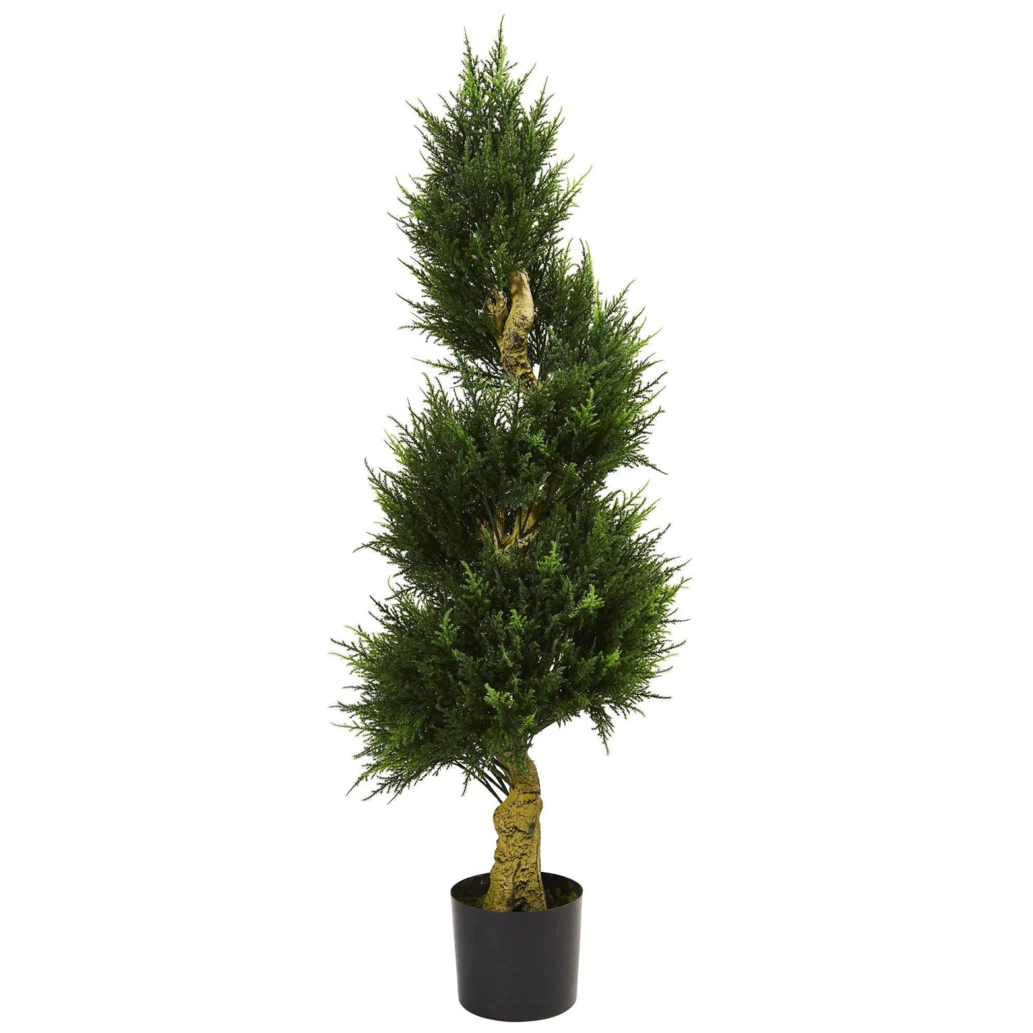 4.5' Spiral Cypress Artificial Tree UV Resistant (Indoor/Outdoor) 1 4.5' Spiral Cypress Artificial Tree UV Resistant (Indoor/Outdoor)