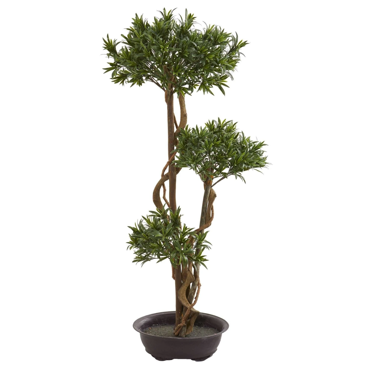 46” Bonsai Styled Podocarpus Artificial Tree 1 46” Bonsai Styled Podocarpus Artificial Tree