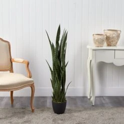 46” Sansevieria Artificial Plant -Artificial Trees Store artificial 46 sansevieria artificial plant nearly natural 491359